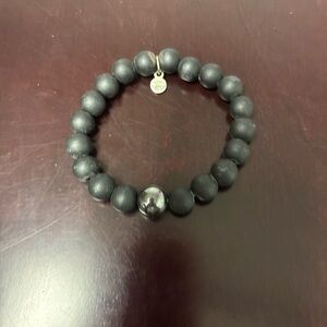 Black Beaded Bracelet